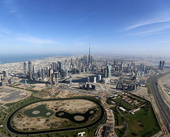 بالصور .. دبي من السماء من حيث الكثافة السكانية