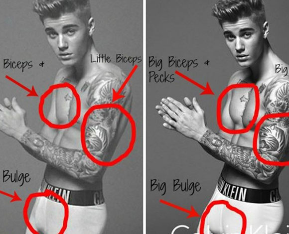 نجوم ونجمات أخفوا بعض العيوب في صور سيلفي لهم بالفوتوشوب