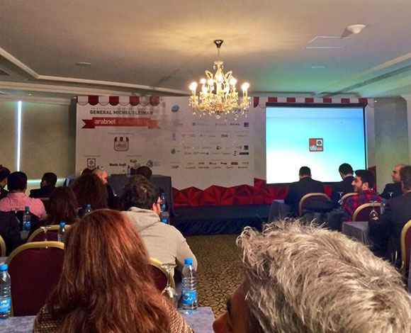 رائد في كواليس المؤتمر الخامس لعرب نت - بيروت