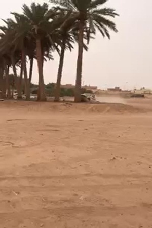 شاهد تهور سائق يقفز فوق تلة بالسيارة