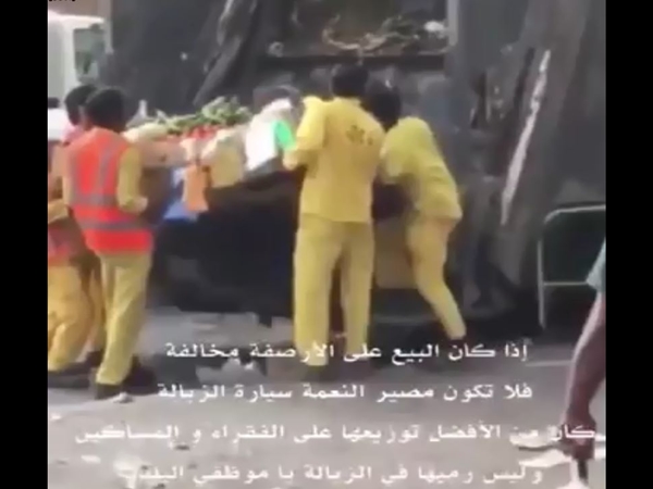 فيديو إلقاء خضروات طازجة في القمامة يثير سخط المواطنين