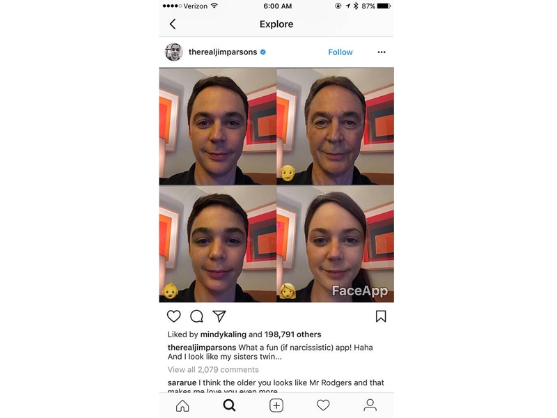 بالصور: مشاهير يدخلون تحدي العمر عبر "FaceApp".. والتطبيق يتخطى الـ 80 مليون مستخدم
