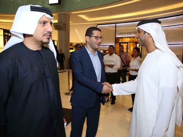 الشيخ منصور بن محمد بن راشد ال مكتوم وفايز السعيد احتفلا مع هوبلو الشرق الاوسط في دبي