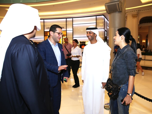 الشيخ منصور بن محمد بن راشد ال مكتوم وفايز السعيد احتفلا مع هوبلو الشرق الاوسط في دبي