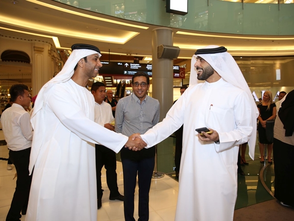 الشيخ منصور بن محمد بن راشد ال مكتوم وفايز السعيد احتفلا مع هوبلو الشرق الاوسط في دبي