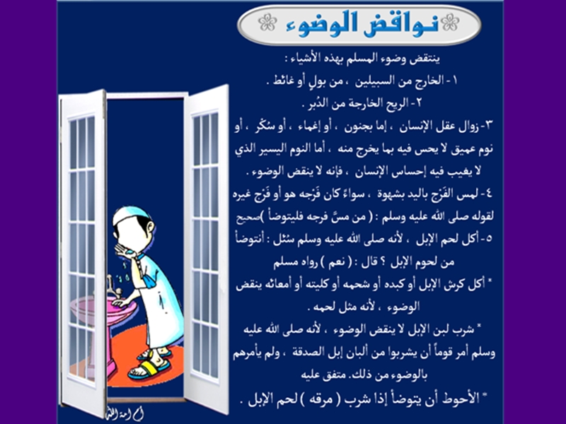 أركان الوضوء الصحيح