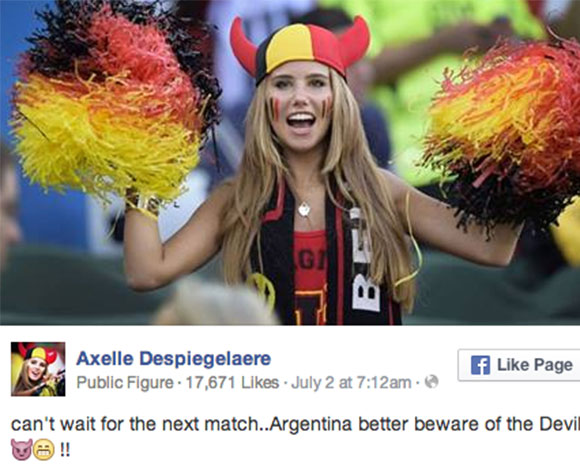 من هي أكسيل ديسبيجلير ... وما سر مطاردة لوريال لها من مدرجات المونديال؟ 