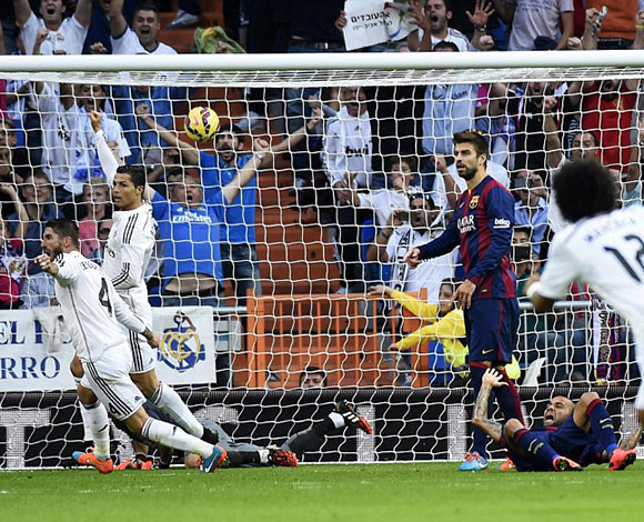ريال مدريد يفوز بمباراة الكلاسيكو في ارضه على برشلونة