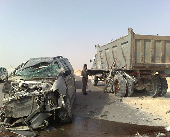 ارقام صادمة عن الحوادث في المملكة العربية السعودية...  ووفاة شخص كل ساعة