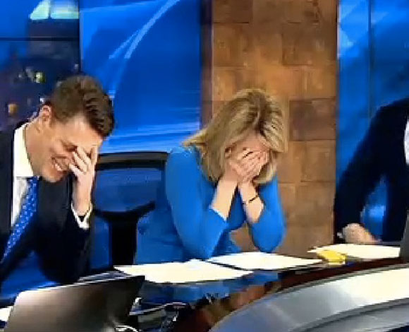 بالفيديو- موقف محرج على الهواء