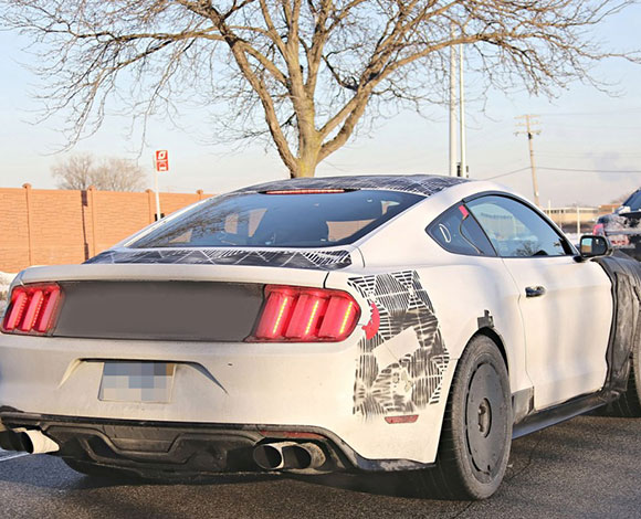 صور تجسسية لسيارة فورد موستانغ GT350 موديل 2015