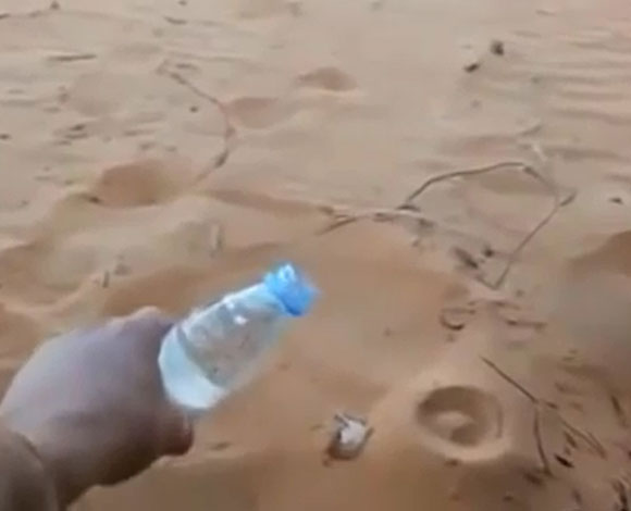 بالفيديو- عندما تتتجمد المياه في السعودية