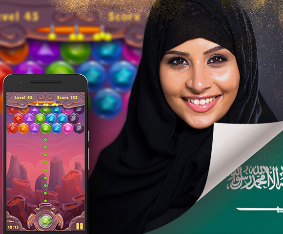 النساء يشكلن حصة كبيرة في سوق ألعاب الهواتف الذكية في السعودية