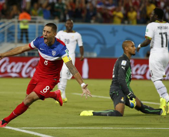 كلينت ديمبسي يسجل أسرع هدف في كأس العالم 2014 في البرازيل