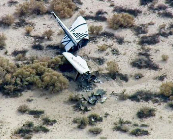 تحطم مركبة Virgin Galactic SpaceShipTwo السياحية