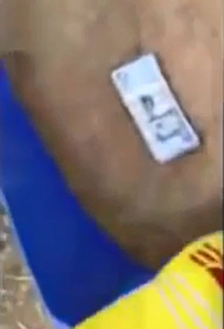 بالفيديو- سعودي يطعم ناقته ربطات من المال