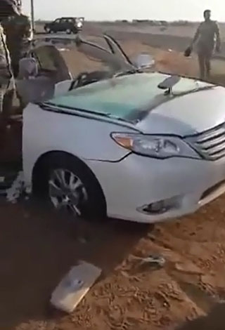 شاهد بالفيديو أعنف حادث سير في السعودية