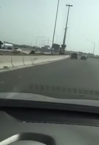 بالفيديو- أغرب حادث فيي السعودية !