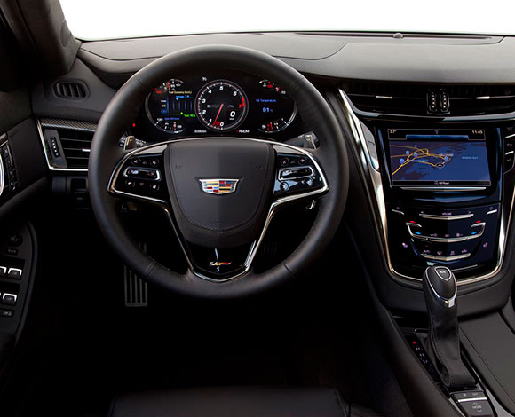 كاديلاك CTS-V 2016 قدرات حقيقية للقيادة ضمن الحلبات