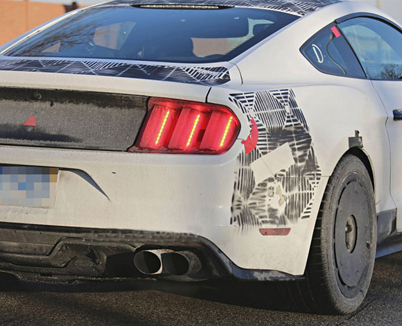 صور تجسسية لسيارة فورد موستانغ GT350 موديل 2015