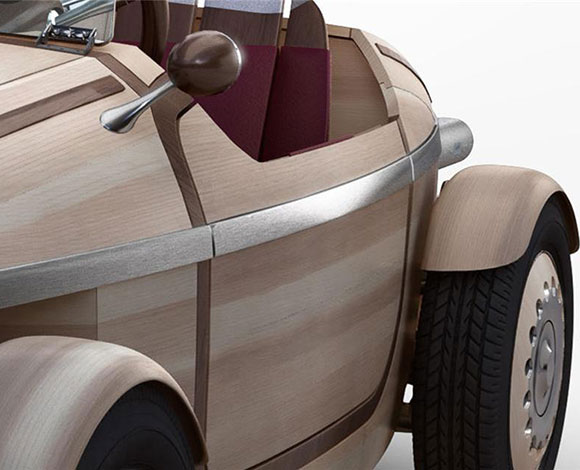 تويوتا تصنّع أول سيارة خشبية من دون مسامير