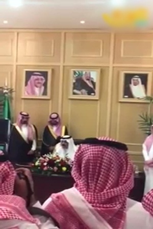 شاهد ما قاله أمير حائل الجديد للموظفين
