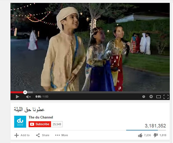 شاهد ابرز مقاطع الفيديو الأكثر مشاهدة على يوتيوب في دولة الإمارات لعام 2014
