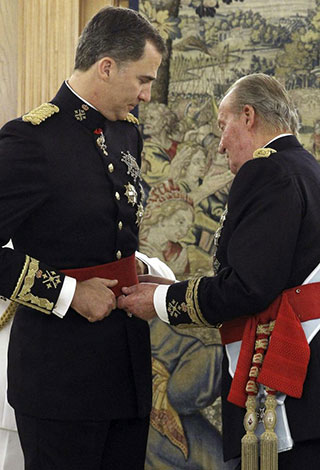 حفل تنصيب الامير فيليب ملكاً على اسبانيا 