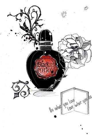 BLACK XS POTION: مزيج من الجرأة والتألق