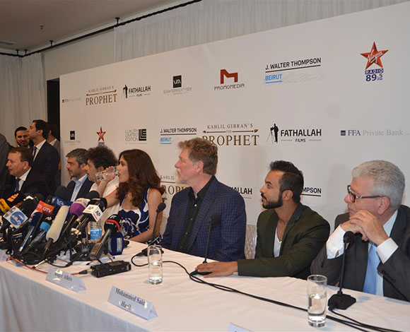 النجمة "سلمى حايك" لأول مرة في موطنها الأصلي "لبنان" لإطلاق فيلم "النبي"