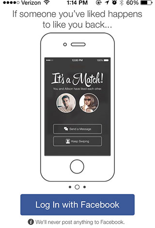 تطبيق Tinder للمواعدة