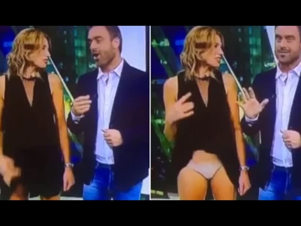 موقف محرج تتعرض له مذيعة على الهواء مباشرة