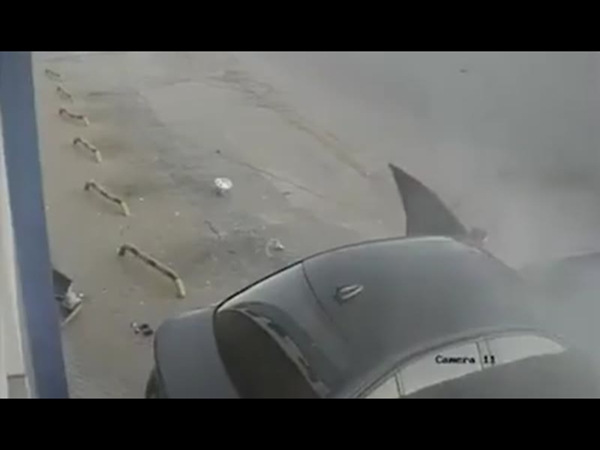 بالفيديو.. حادث تصادم مأساوي يطيح برجل من على دراجته