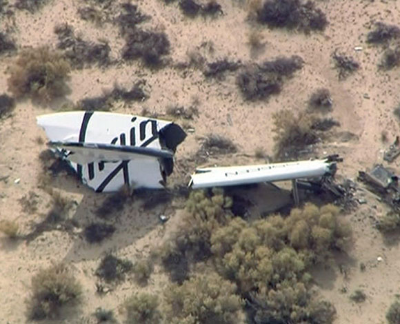 تحطم مركبة Virgin Galactic SpaceShipTwo السياحية