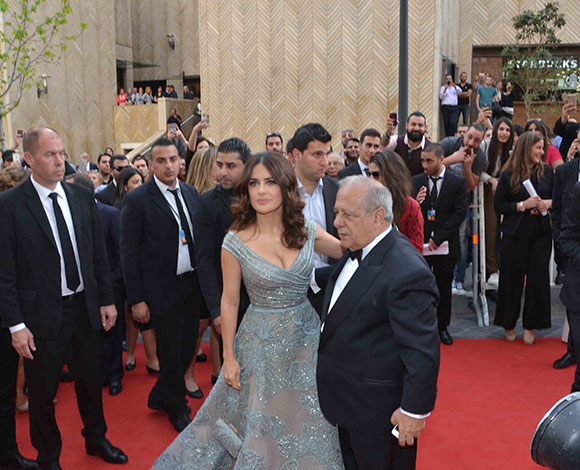شاهد بالصور حفل إطلاق فيلم النبي في حضور سلمى حايك في بيروت