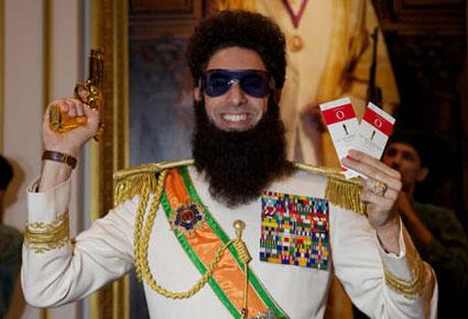 ساشا بارون كوهين ينثر رمادا على رايان سيكريست في الأوسكار