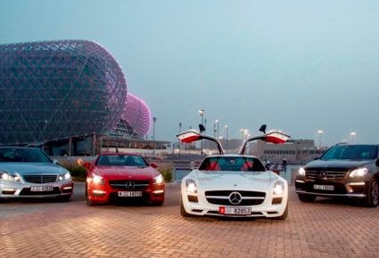 حضورٌ قويّ لثلاثة موديلات جديدة تنضمّ إلى جولة أداء مرسيدس-AMG هذا العام في مرسى ياس