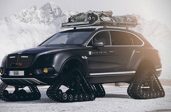 سيارة Bentley Bentayga بإطارات دبابة .. هذه هي مهمتها !