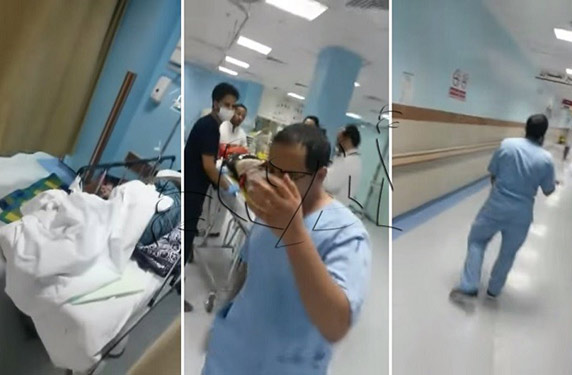 بالفيديو.. سعودى يصرخ داخل مستشفى لرفض علاج والدته