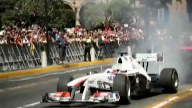 Roadshow لسائق الفورمولا 1 سيرجيو بيريز في Guadalajara
