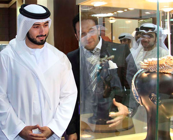 سمو الشيخ ماجد بن محمد يفتتح أسبوع دبي الدولي للمجوهرات 2013 