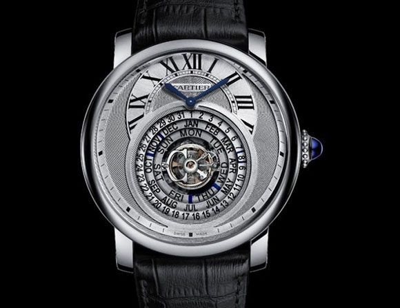 Rotonde de Cartier Astrocalendaire... تحفة فنية على صورة ساعة