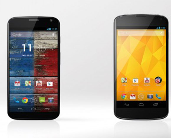 الفوارق بين هاتفي غوغل Moto X وNexus 4 