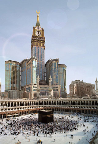 ساعة مكة أكبر ساعة في العالم وأعلاها... بالصور