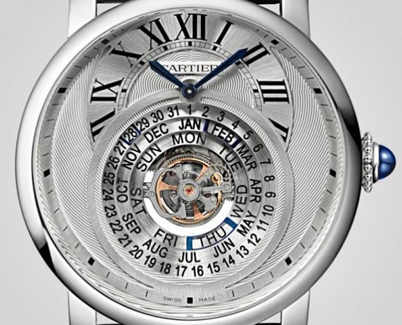 Rotonde de Cartier Astrocalendaire... تحفة فنية على صورة ساعة