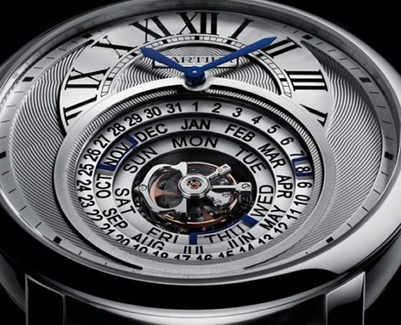 Rotonde de Cartier Astrocalendaire... تحفة فنية على صورة ساعة