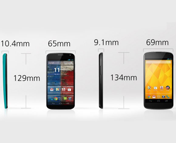 الفوارق بين هاتفي غوغل Moto X وNexus 4 