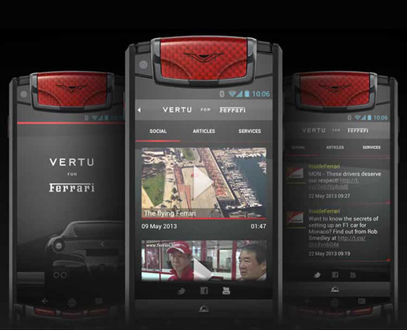 ترقّب لظهور هاتف VERTU Ti FERRARI الذكي الجديد