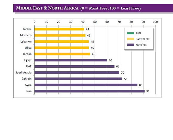 أيسلندا أفضل دول العالم في حرية الإنترنت 
