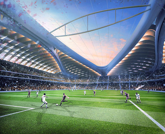 زها حديد تكشف عن تصميم أحد ملاعب مونديال 2022 في قطر